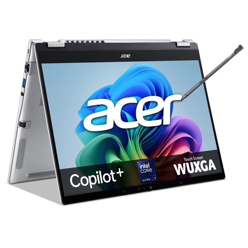 Acer TravelMate P4 Spin 14 AI Copilot+ PC (TMP414RN-76) - Intel Core Ultra 7, 16GB RAM, 512GB SSD, 120Hz 14" WUXGA touchscreen, Windows 11
