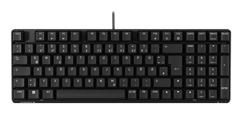 CHERRY K37ID keyboard Industrial USB QWERTZ German Black