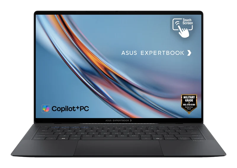 ASUS ExpertBook B9 B9406CA-X961X Copilot+ PC Intel Core Ultra X9 388H Laptop 35.6 cm (14") Touchscreen WQXGA+ 64 GB LPDDR5x-SDRAM 1 TB SSD Wi-Fi 7 (802.11be) Windows 11 Pro Grey QWERTY UK English
