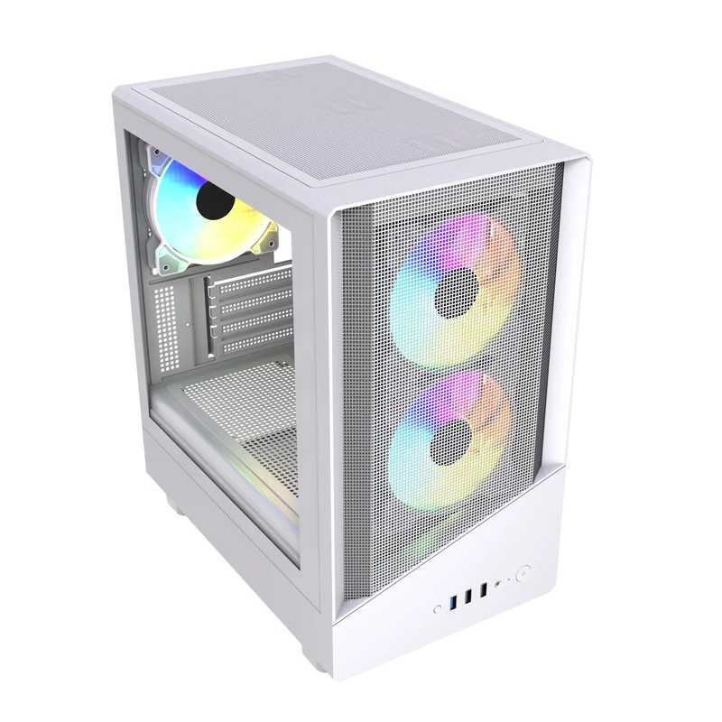 VIDA SPIRE M MATX WHITE GAMING CASE Micro Tower