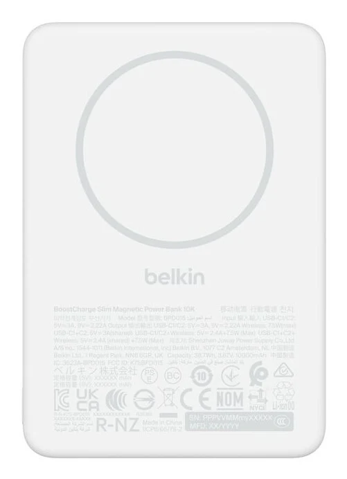 Belkin Slim Magnetic Power Bank 10K
