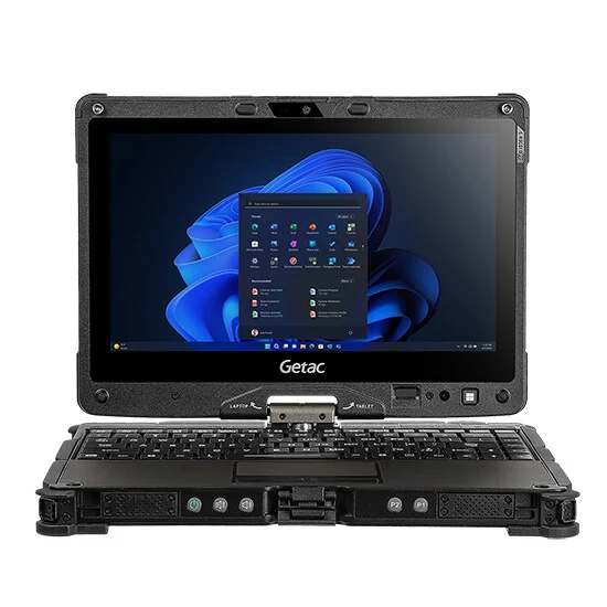 Getac V110 G7 Intel® Core™ i7 i7-1255U Hybrid (2-in-1) 29.5 cm (11.6") Touchscreen Full HD 64 GB DDR4-SDRAM 1 TB SSD Wi-Fi 6E (802.11ax) Windows 11 Pro Black Spanish