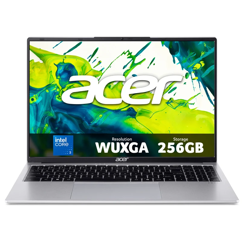 Acer Swift Lite 16 (SFL16‑31P) laptop – Intel Core 3 N355, 16" WUXGA IPS, 8GB DDR4, 256GB SSD, Silver