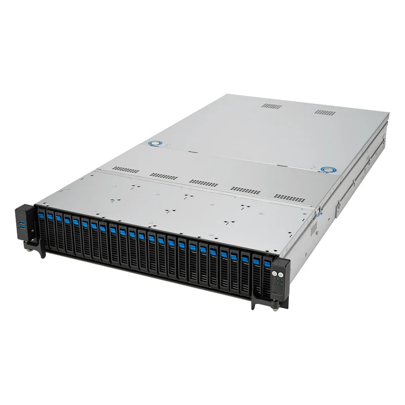 ASUS RS521A-E12-RS24U Socket SP5 Rack (2U) Black, Silver