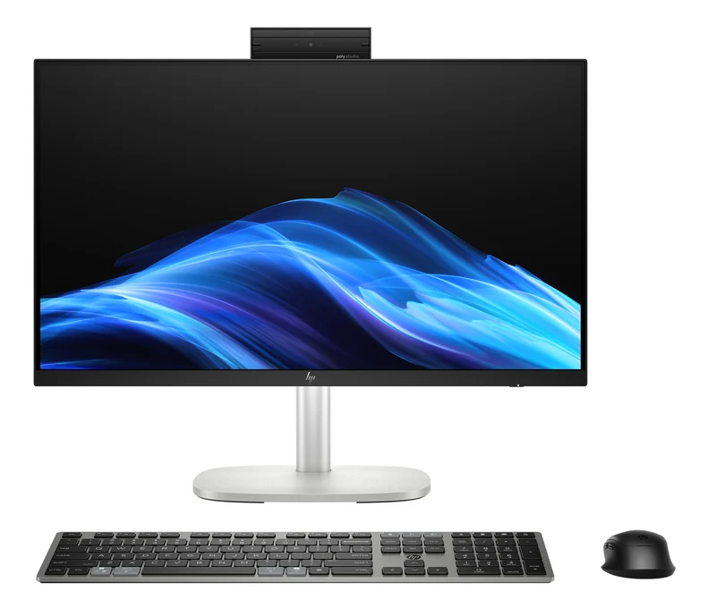HP E6EQ9ET All-in-One PC/workstation 60.5 cm (23.8") 1920 x 1080 pixels 16 GB DDR5-SDRAM Windows 11 Pro Wi-Fi 7 (802.11be) AI PC Silver