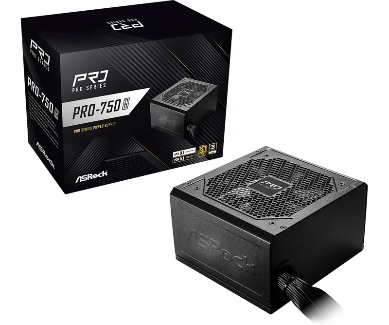 Asrock PRO-750G power supply unit 750 W 24-pin ATX ATX Black