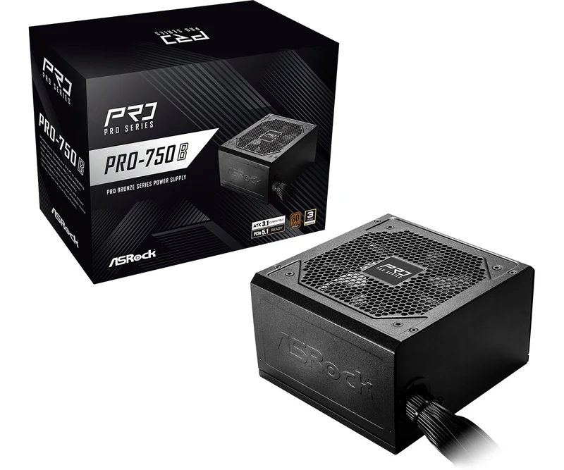 Asrock PRO-750B power supply unit 750 W 24-pin ATX ATX Black