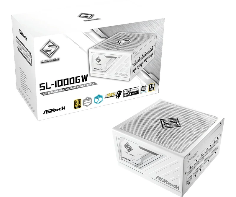Asrock SL-1000GW power supply unit 1000 W 24-pin ATX ATX White