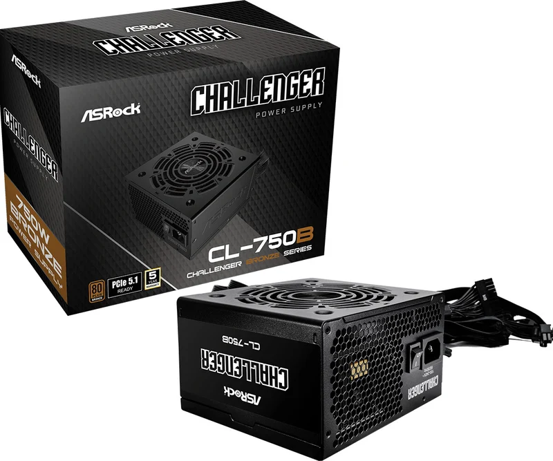 Asrock CL-750B power supply unit 750 W 20+4 pin ATX ATX Black