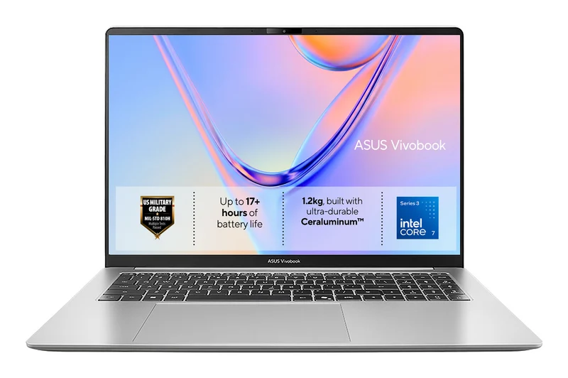 ASUS Vivobook S16 S5652MA-TK097W Intel Core 7 350 Laptop 40.6 cm (16") WUXGA 16 GB LPDDR5x-SDRAM 512 GB SSD Wi-Fi 6 (802.11ax) Windows 11 Home Silver