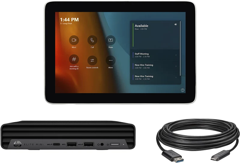 HP Poly Microsoft Teams Room Base Kit HP Mini PC with GC8 10m USB cable (ABU)