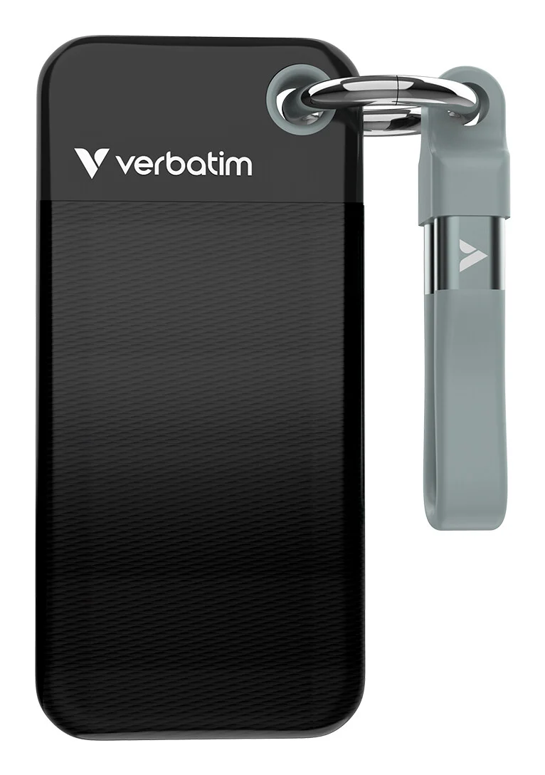 Verbatim Pocket SSD USB 3.2 Gen 2 128GB Black/Grey