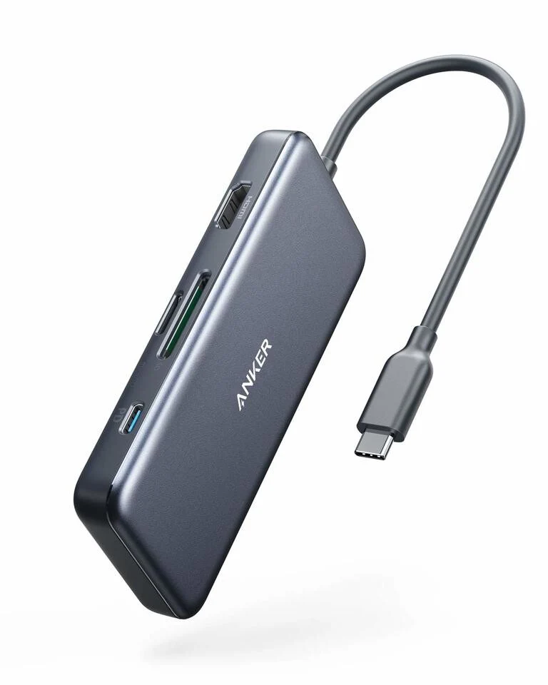 Anker A83460A2 laptop dock/port replicator USB 2.0 Type-C Grey