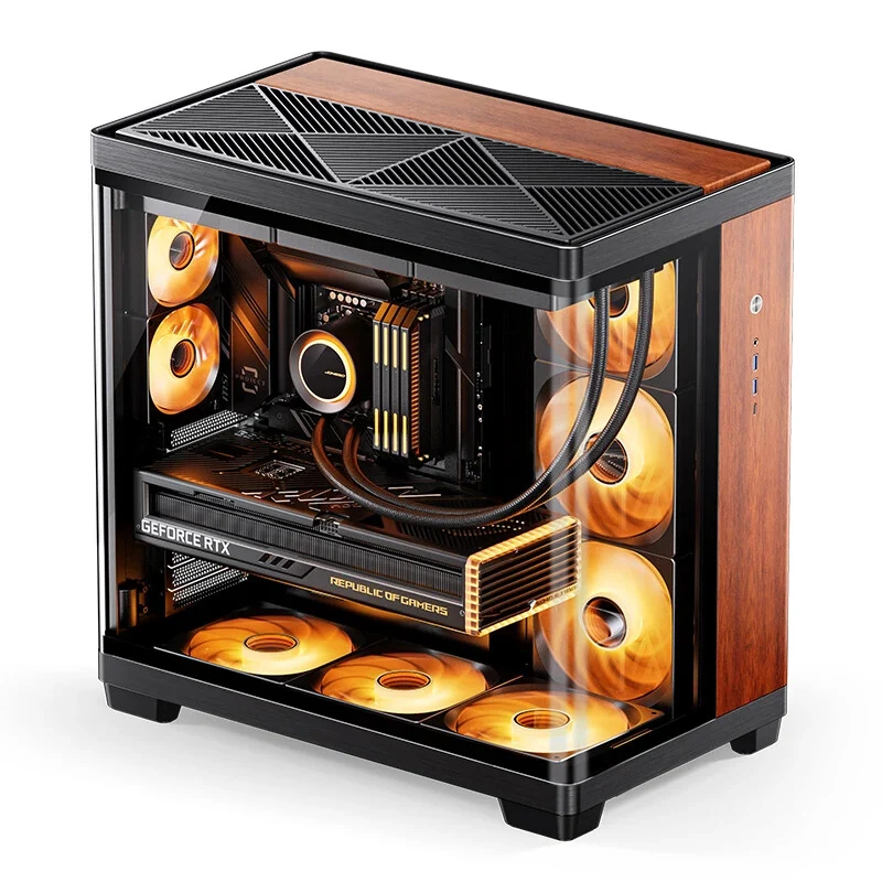 Jonsbo TK-4 Wood Tower Black, Wood