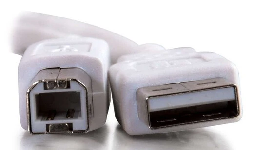C2G 3.3ft (1m) USB 2.0 A/B Cable - White