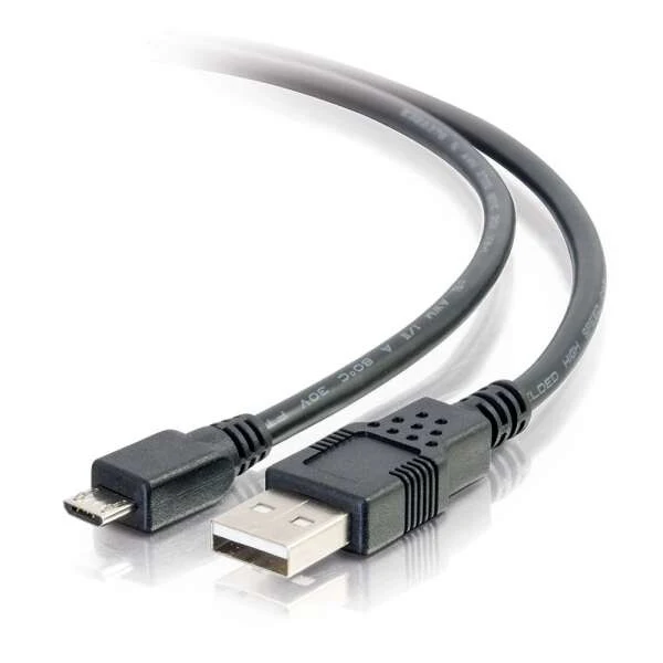 C2G 15ft (4.6m) USB 2.0 A to Micro-B Cable M/M - Black