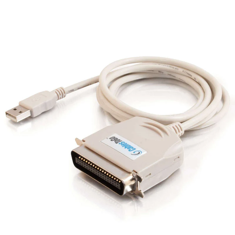 C2G 6ft (1.8m) USB to C36 Parallel Printer Adapter Cable
