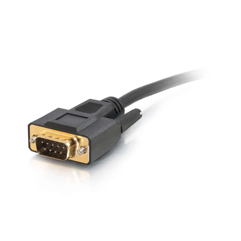 C2G 1.5ft (0.46m) VelocityTM DB9 Male to 3.5mm Male Serial RS232 Adapter Cable