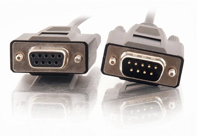 C2G 15m DB9 M/F Cable serial cable Black
