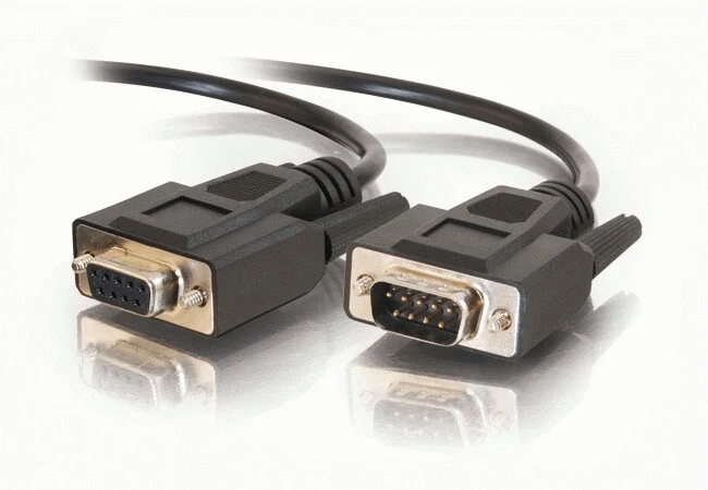 C2G 1m DB9 M/F Cable serial cable Black
