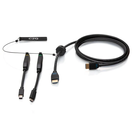 C2G 15ft Premium HDMI Dongle Ring mDP USB-C