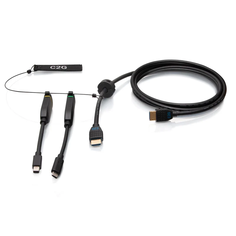 C2G 10ft Premium HDMI Dongle Ring mDP USB-C