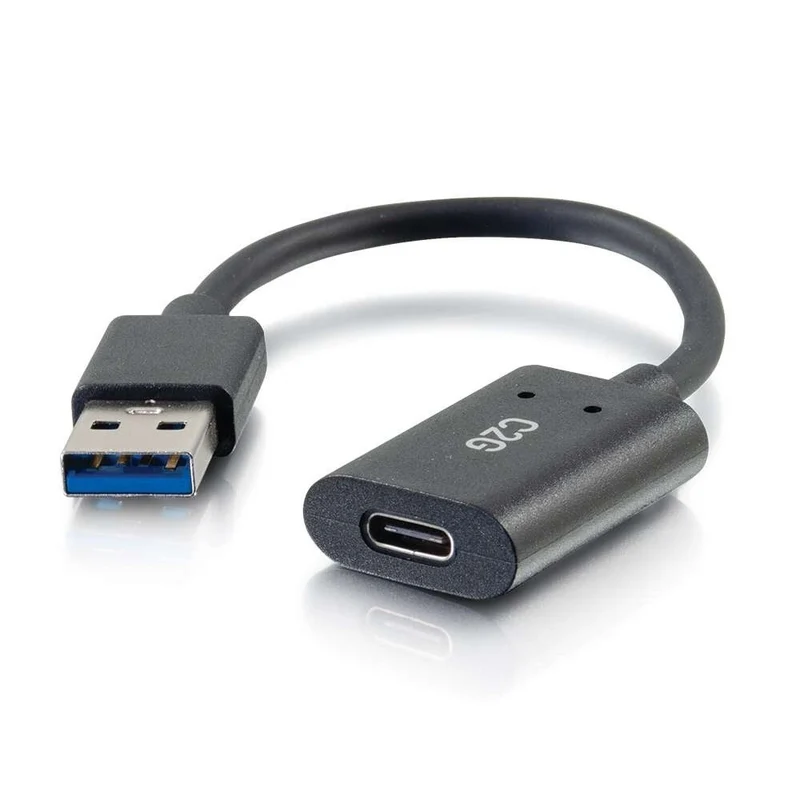 C2G 0.5ft (0.15m) USB-C® Female to USB-A Male SuperSpeed USB 5Gbps Adapter Converter