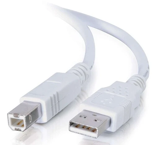 C2G 6.6ft (2m) USB 2.0 A/B Cable - White