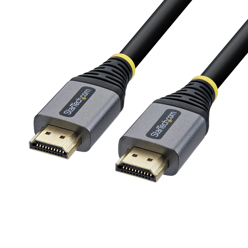 StarTech.com 25ft (7.6m) Premium Certified High Speed HDMI Cable, 4K 60Hz/1440p 144Hz, HDMI 2.0 Cable with HDR10/ARC, 18Gbps, 4K HDMI Cord for Monitor/TV/Display, High-Flex TPE Jacket