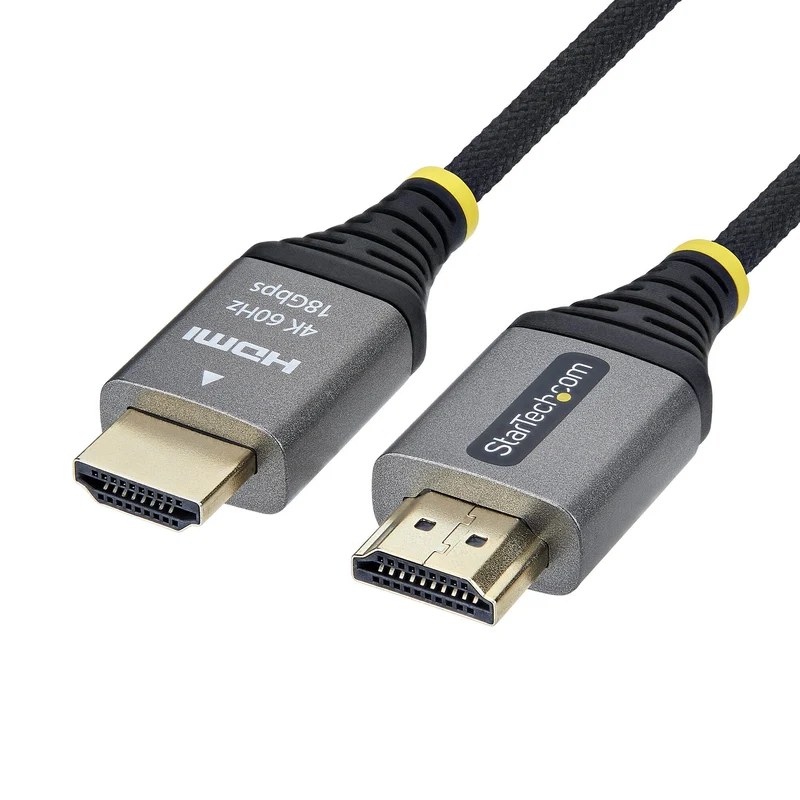 StarTech.com 3m (10ft) Premium Certified High Speed HDMI Cable, Ultra Flexible HDMI Cable, 4K 60Hz/1440p 144Hz w/HDR10/ARC, 18Gbps, High Flex Braided HDMI Cord