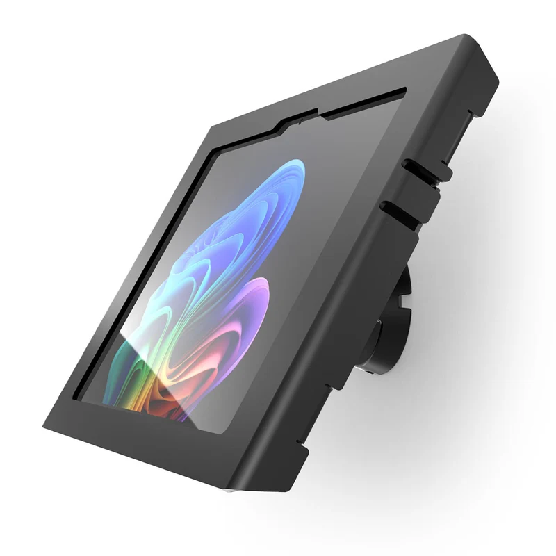Compulocks Surface Pro Copilot+ PC 12", Apex Enclosure Bow Tilting Wall Mount - Black