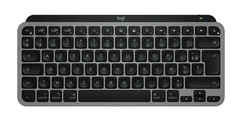 Logitech MX Keys Mini For Mac keyboard Home/Office Bluetooth AZERTY French Black, Grey