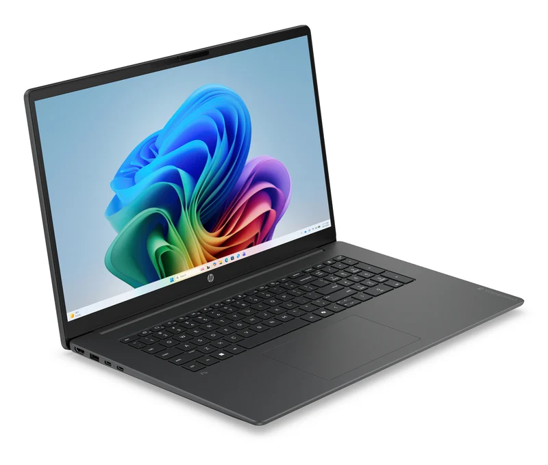 HP DP2R0EA laptop Intel Core 3 43.9 cm (17.3") Full HD 8 GB DDR5-SDRAM 256 GB SSD Wi-Fi 6 (802.11ax) Windows 11 Home AI PC Black, Grey