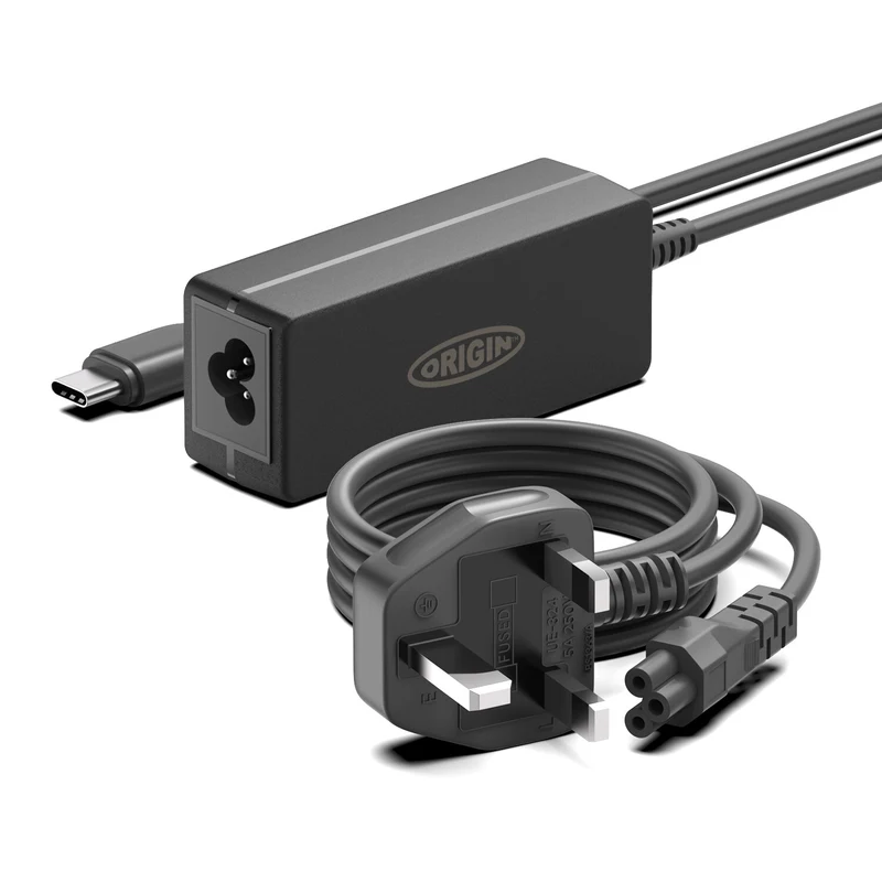 Origin Storage 65W USB-C Adapter with UK Cable