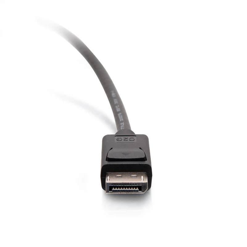 C2G 15ft (4.6m) DisplayPortTM Cable with Latches 4K 60Hz UHD M/M - Black