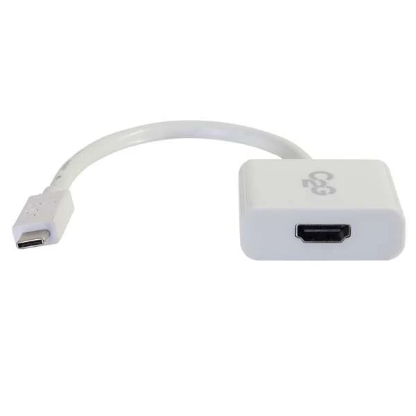 C2G USB 3.2 USB-C To HDMI Audio/Video Adapter - White