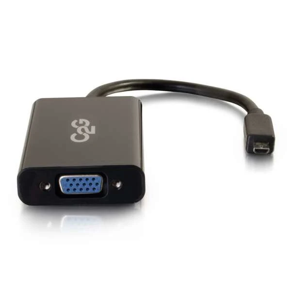 C2G 80509 0.2 m Micro-HDMI VGA (D-Sub) Black