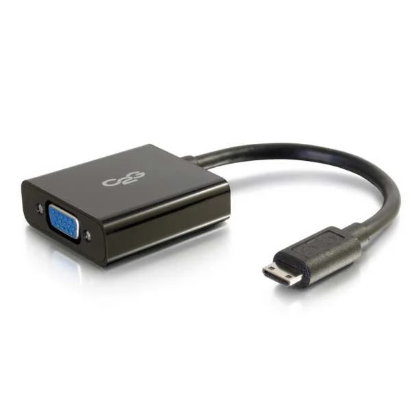 C2G 80503 0.2 m Mini-HDMI VGA (D-Sub) Black