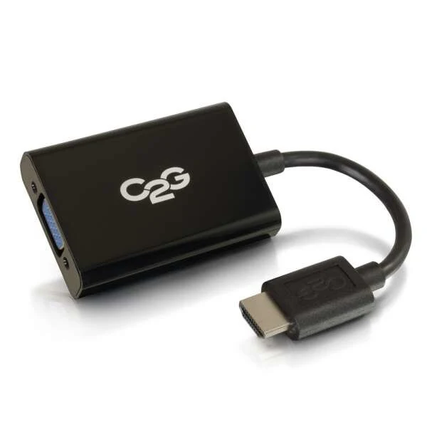 C2G 80501 0.2 m HDMI VGA (D-Sub) Black