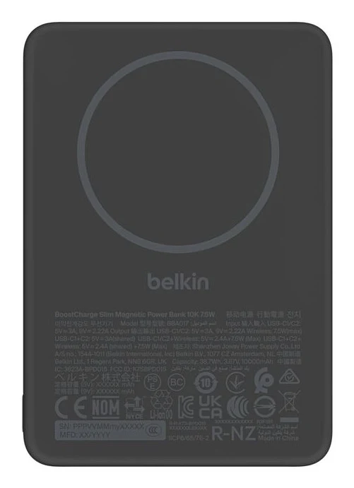 Belkin Slim Magnetic Power Bank 10K