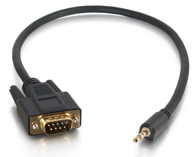 C2G 0.5m VelocityTM DB9 Male to 3.5mm Male Adapter Cable