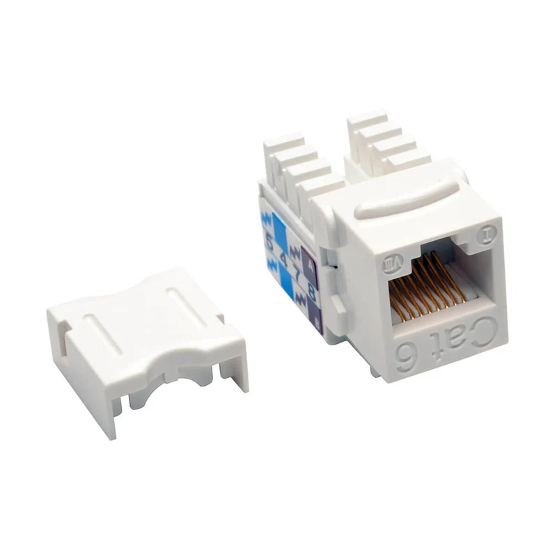 Tripp Lite N238-025-WH Cat6/Cat5e 110 Style Punch Down Keystone Jack - White, 25-Pack, TAA