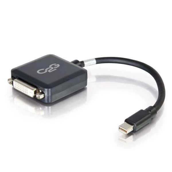 C2G 20cm Mini DisplayPort Male to Single Link DVI-D Female Adapter Converter - Black
