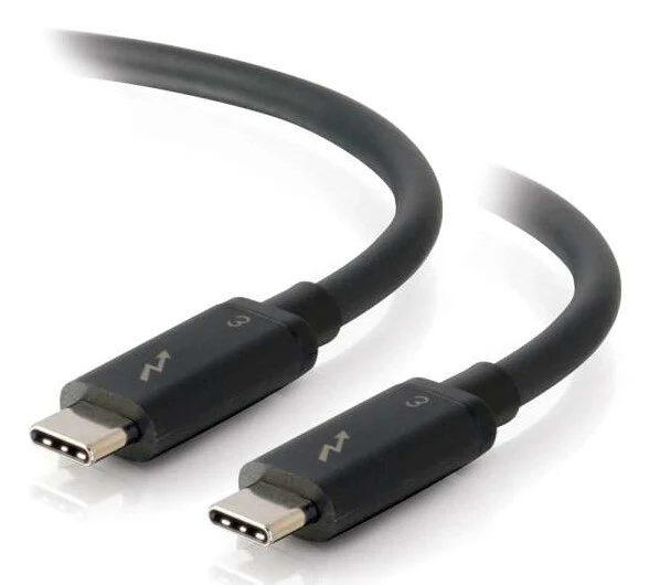 C2G 0.5m Thunderbolt 3 Cable (40Gbps) – Thunderbolt Cable – 4K support – Black