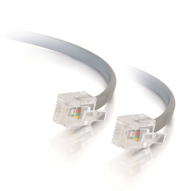 C2G 10m RJ11 6P4C Straight Modular Cable signal cable Grey
