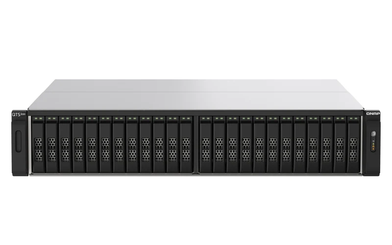 QNAP TS-h2490FU NAS Rack (2U) EPYC 7232P 32 GB DDR4 0 TB QuTS hero Black, Grey