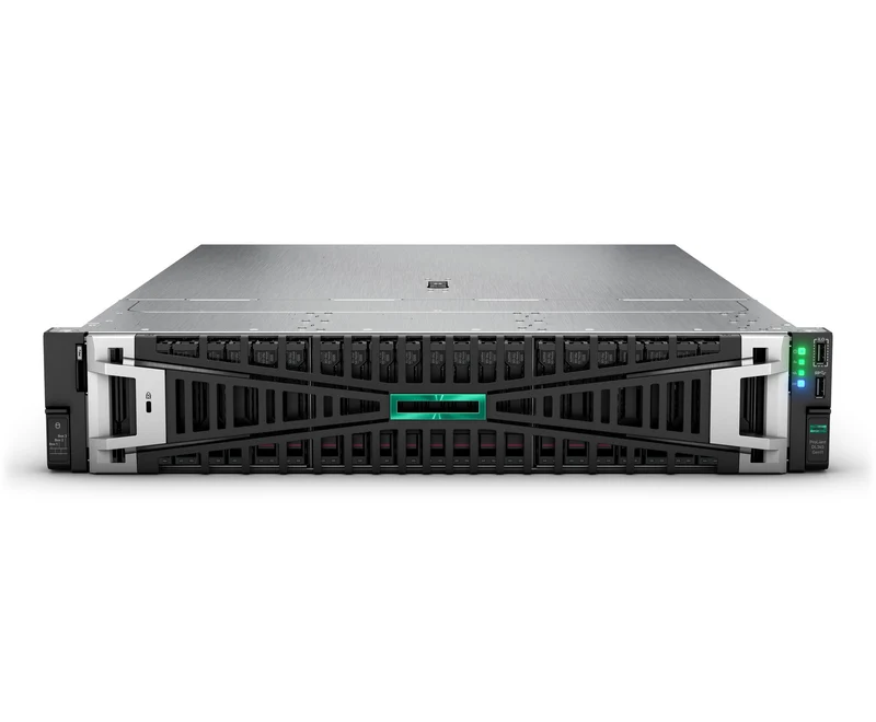 HPE ProLiant DL345 Gen11 9115 2.6GHz 16c 1P 2x32GB-R 8SFF MR416i-p NC BCM5719 2x1000W PS EU Server