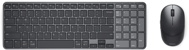 DELL Pro 7 KM746 keyboard Mouse included Universal RF Wireless + Bluetooth QWERTY UK English Graphite