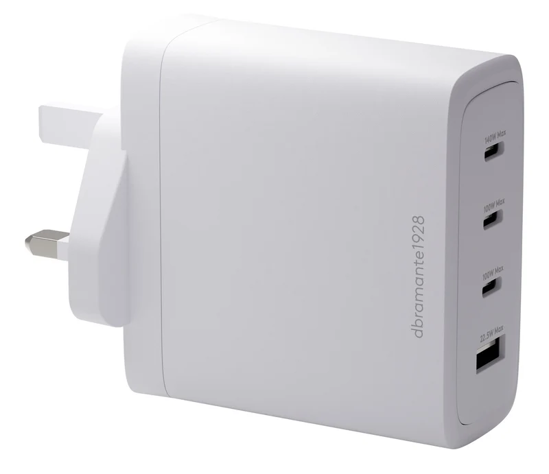 dbramante1928 IT - UK W. Charger - 3xUSB-C 140W + 1xUSB-A - WHT
