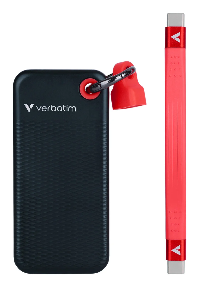 Verbatim Pocket SSD USB 3.2 Gen 2 512GB Black/Red